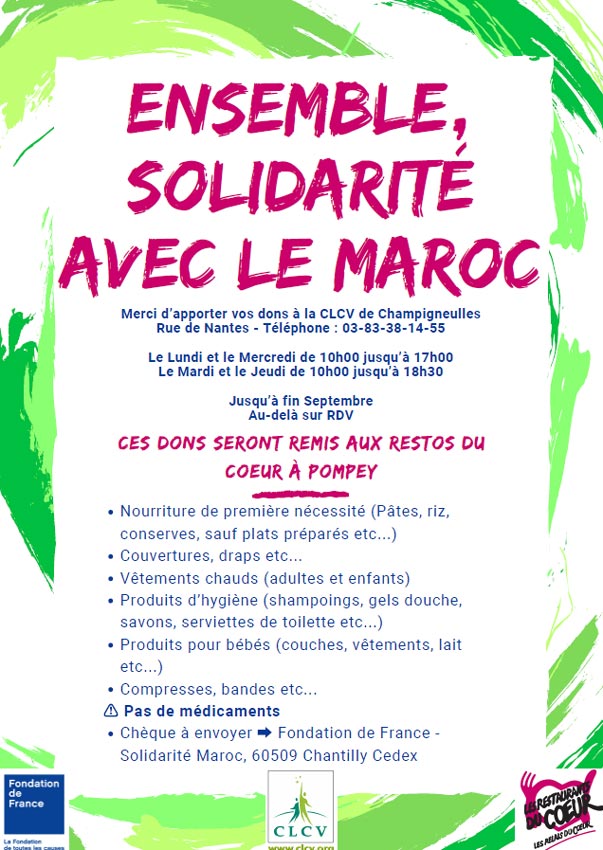 2023 CLCV solidarite maroc