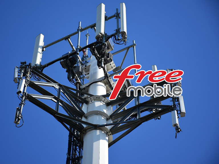 Antenne mobile et logo Free Mobile