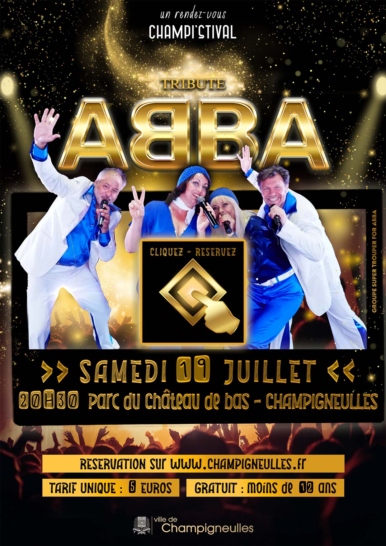 Affiche concert Abba - cliquez pour réserver
