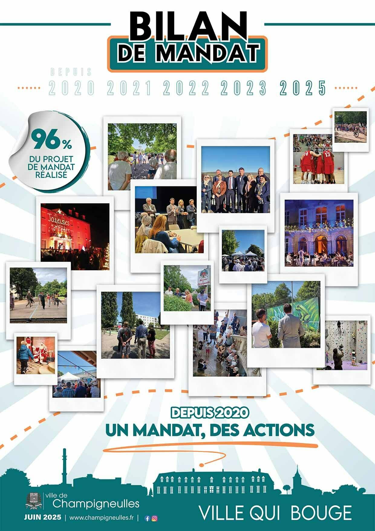 Bilan de mandat photo de couverture bd
