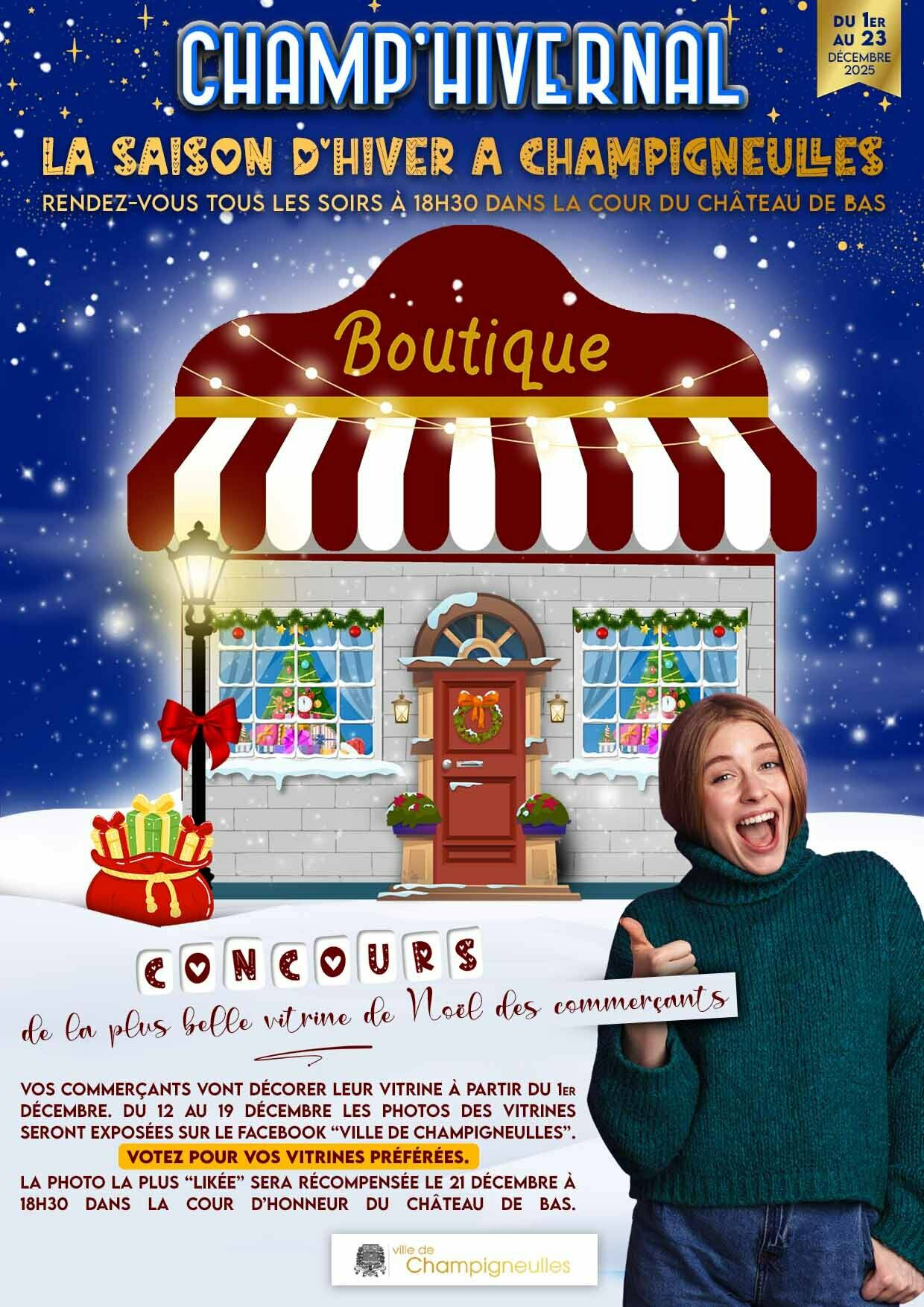 Concours des vitrines de Noël des commerçants BD