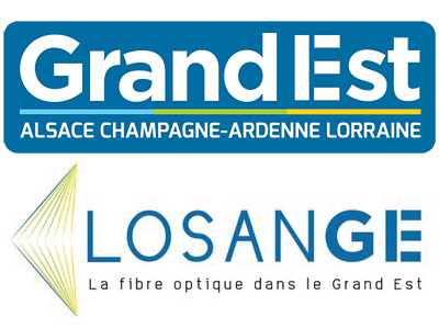 Logo Grand Est et Losange fibre