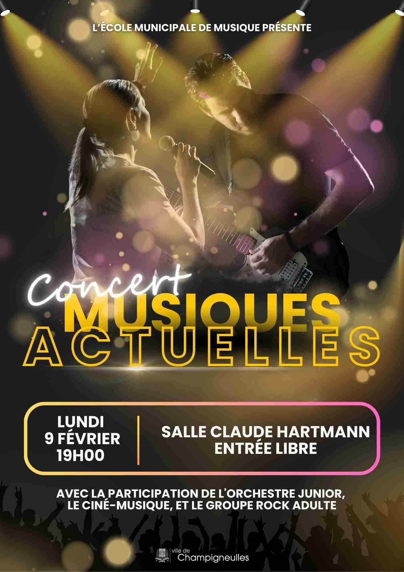 Concert &eacute;cole de musique - 9 f&eacute;vrier - 19h00 - salle Claude Hartmann