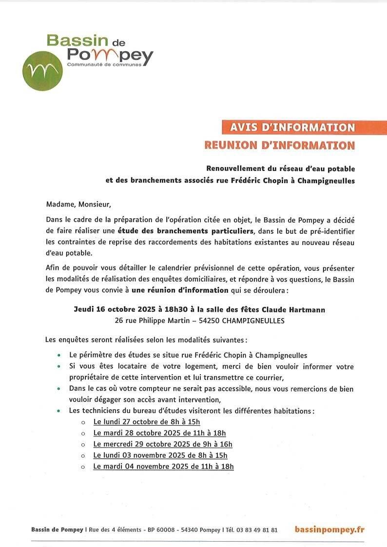 Travaux rue Chopin - les dates d'intervention des techniciens communiquées