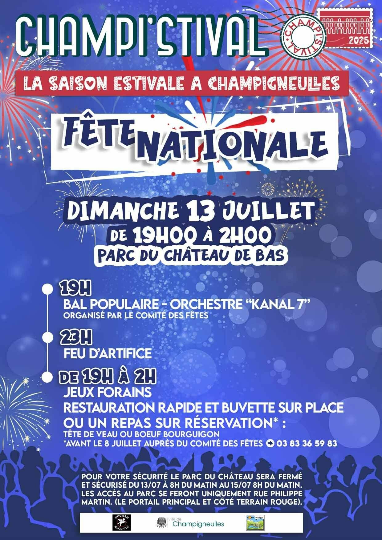 Champi'stival - fête nationale du 13 juillet