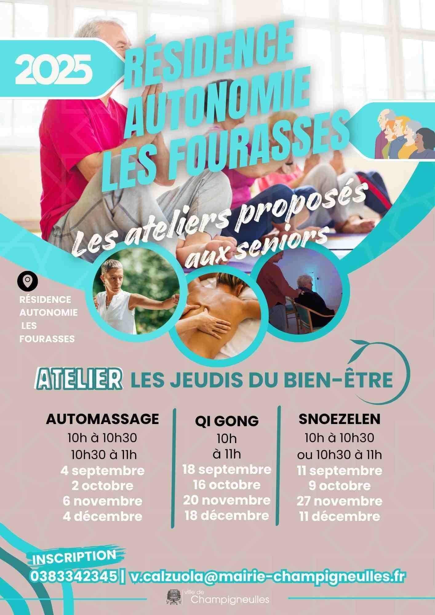 Ateliers pour les Seniors à la Résidence Autonomie les Fourasses