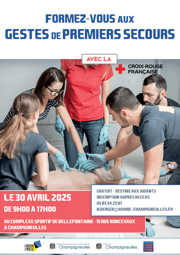 Formation aux gestes de premiers secours mercredi 30 avril