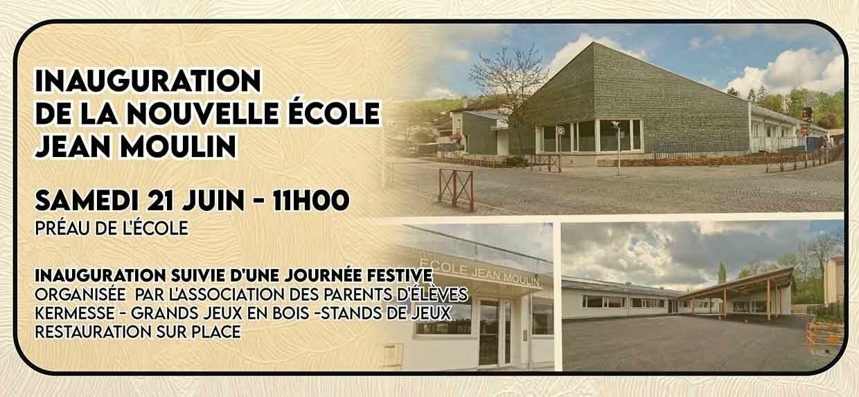 Inauguration - Nouvelle école Jean Moulin - 21 juin - 11h00